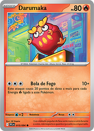 Darumaka (015/094) REV FOIL - Carta Avulsa Pokemon