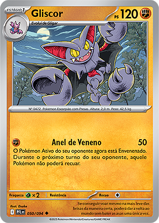 Gliscor (050/094) - Carta Avulsa Pokemon