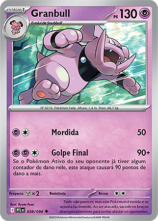Granbull (038/094) - Carta Avulsa Pokemon