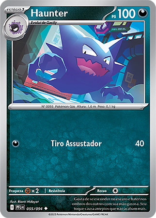 Haunter (055/094) REV FOIL - Carta Avulsa Pokemon