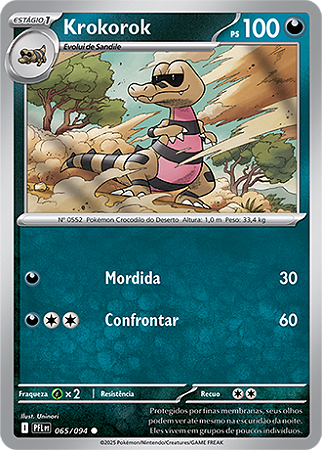 Krokorok (065/094) - Carta Avulsa Pokemon