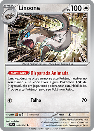 Linoone (082/094) - Carta Avulsa Pokemon
