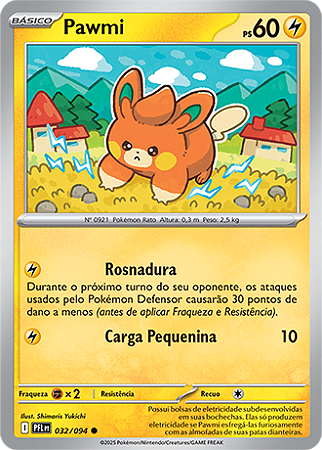 Pawmi (032/094) - Carta Avulsa Pokemon