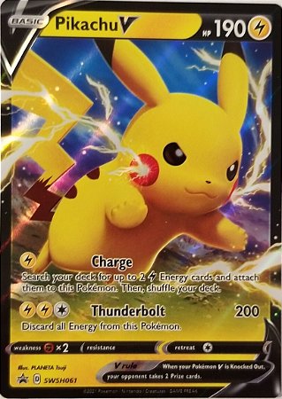 DUPLICADO - Pikachu-V (SWSH198) - Carta Avulsa Pokemon