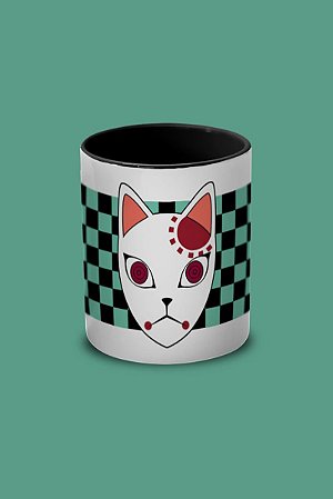 Caneca Máscara Kitsune - 300ml Demon Slayer