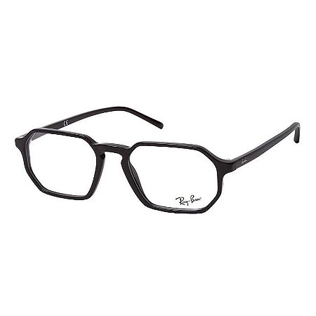 Óculos de Grau Ray Ban RX5370 Hexagonal Acetato Preto Brilho - Óculos de  Grau-Óculos de Sol-Masculino-Feminino | Univisão Ótica