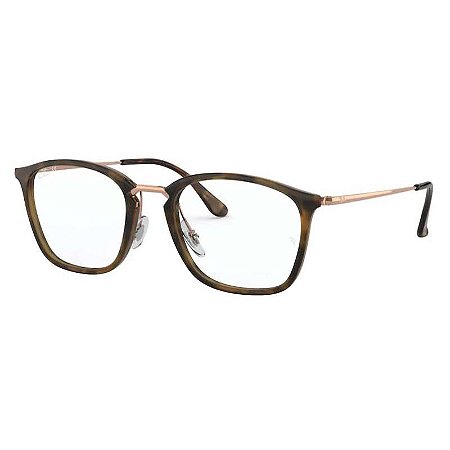 Óculos de Grau Feminino Ray Ban RX7164 Quadrado Marrom Demi - Óculos de  Grau-Óculos de Sol-Masculino-Feminino | Univisão Ótica