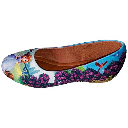 Sapatilha Princesinha Sofia Sapato Feminino Infantil e Adulto Tam. 23 ao 42.