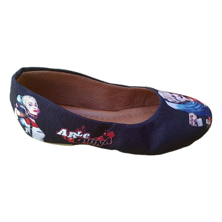Sapatilha Arlequina Batman Sapato Feminino Confortável 23 ao 42.