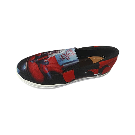Tênis Slip On Arlequina Batman Hero Sapato Unissex Conforto 33 Ao 43.