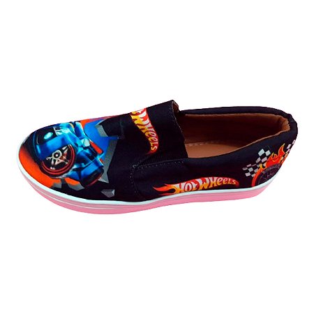 Tênis Slip On Hot Wheels Unissex Tam. 33 ao 43.