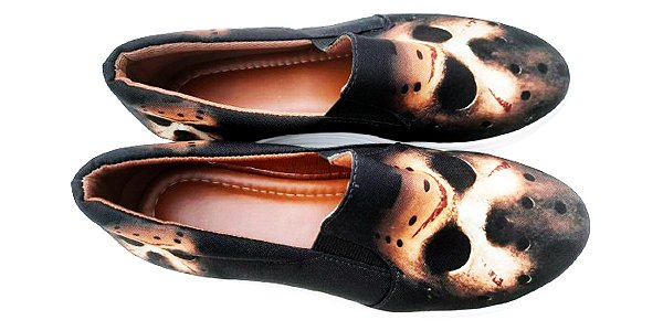 Tênis Slip On Jason Sexta Feira 13th Sapato Feminino Unissex Tam. 33 Ao 43.