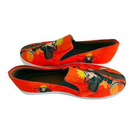 Tênis Slip On do Naruto Uzumaki Conforto e Qualidade Tenis Masculino Tênis Feminino Tam. 33 ao 43.