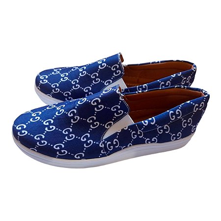 Tênis Slip On Gucci Azul Grife  a Pronta Entrega.