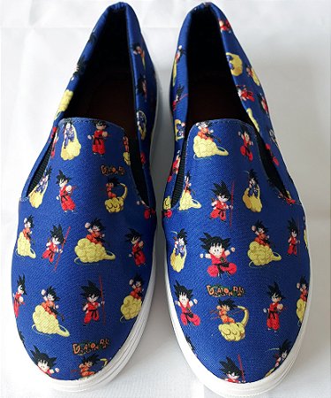 Tênis Slip On Dragon Ball Azul  a Pronta Entrega.
