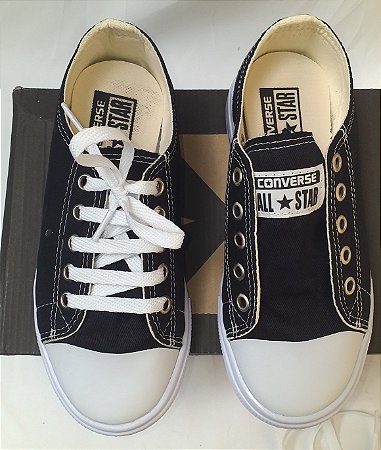 Tênis All Star Preto Tecido a Pronta Entrega.