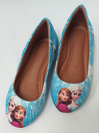 Sapatilha Frozen Ana e Elza Mãe e Filha Tam. 23 ao 42.