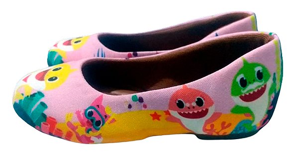 Sapatilha Baby Shark Rosa Infantil Mãe e FilhaTam. 23 ao 42.