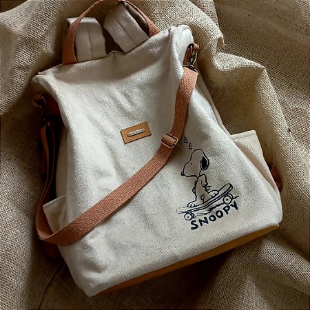 Bolsa / mochila 3 em 1 snoopy