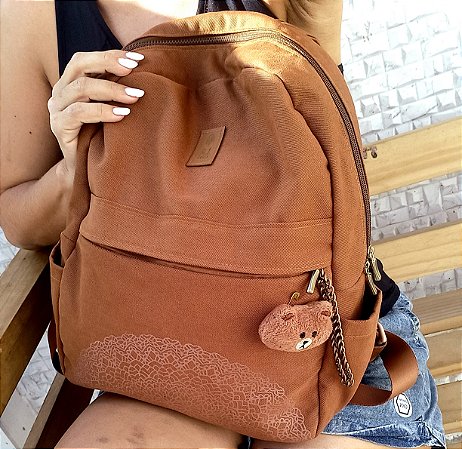 Mochila Marrom Mandala