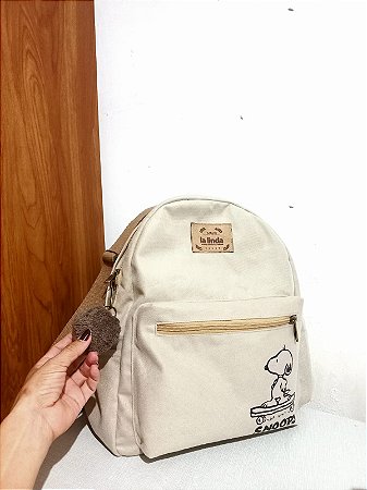 Mochila / Bolsa aveludada Snoopy