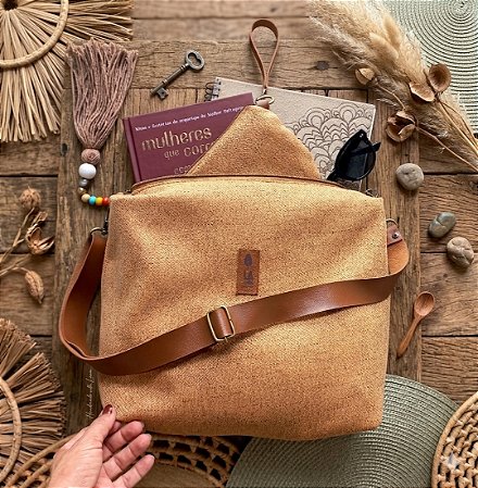 Kit Bolsa Boho Vintage + Necessaire+ Chaveiro