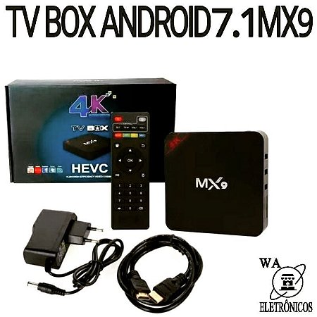 Tv Box MX9 + Lista IPTV Grátis