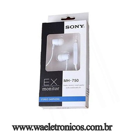 Fone de ouvido Sony EX Monitor MH-750