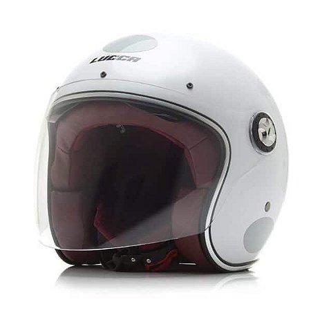 CAPACETE LUCCA GALAXY TOTAL GLOSSY WHITE TAMANHO 58