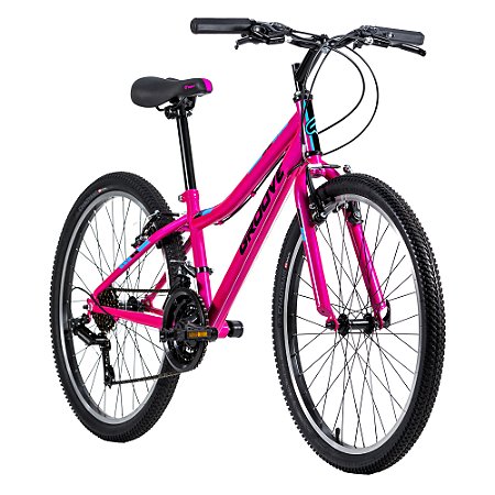 BICICLETA INDIE 24 21V ALLOY ROSA/PT