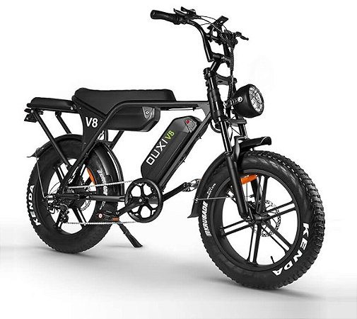 Bicicleta Fat Bike Eletrica V8 S 1000w 2 baterias