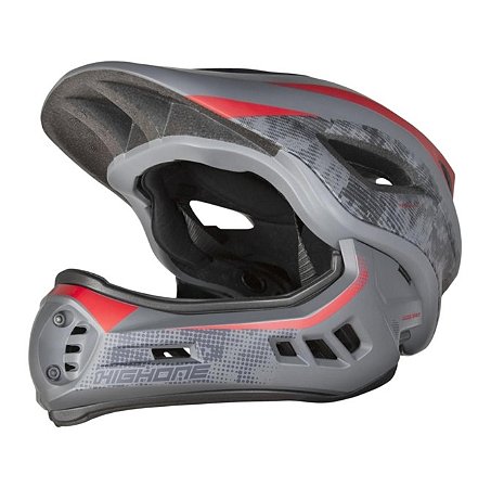CAPACETE BIKE X FULL FECHADO MY22 TAM G VINHO/CINZA Ref: HOCAP0276