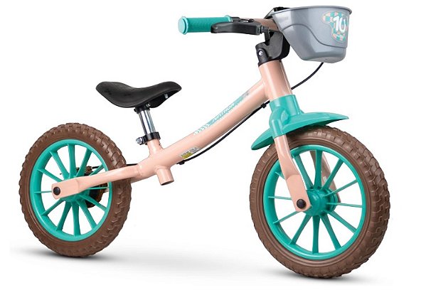 BICICLETA BALANCE BIKE LOVE ROSA/VERDE