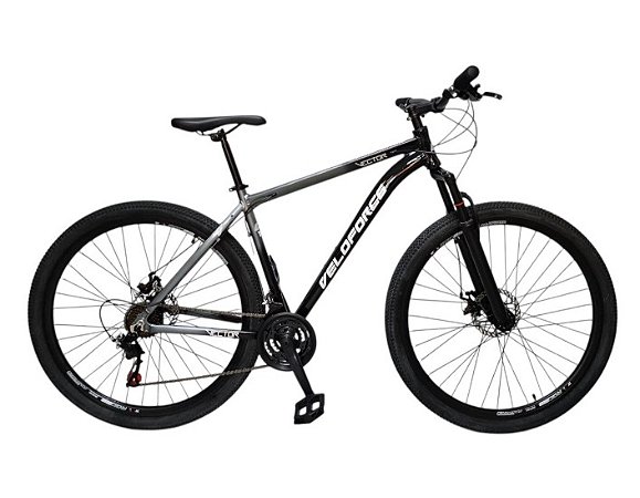 BICICLETA 29 ALUM VECTOR TAM17 PRETO/CINZA