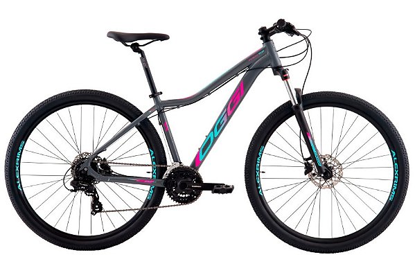 BICICLETA OGGI 29 FLOAT 5.0 ESSA 8V GRAF/ROSA/AZ 17 - DCRE 2025/27211-6