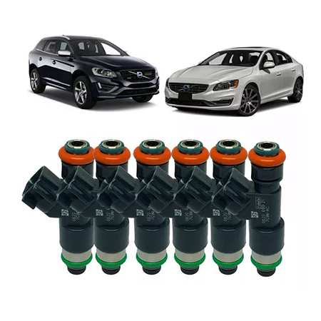 Kit 6x Bico Injetor Volvo S60/t6/xc 60 3.0 Turbo. - 7g9n-ac