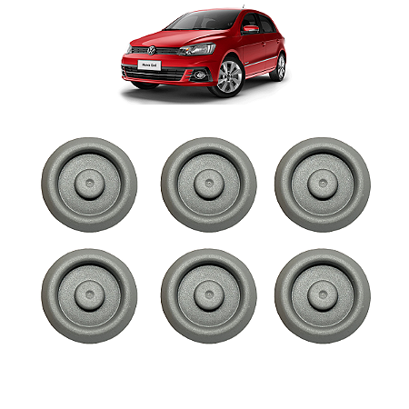 Kit 6x Tampão Assoalho Vw Fox/gol/saveiro 04/ - 90964902