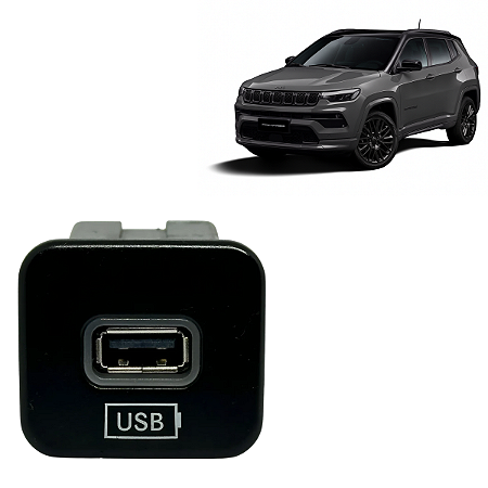 Entrada Usb Console Central Jeep Compass 18/25 - 01002775040
