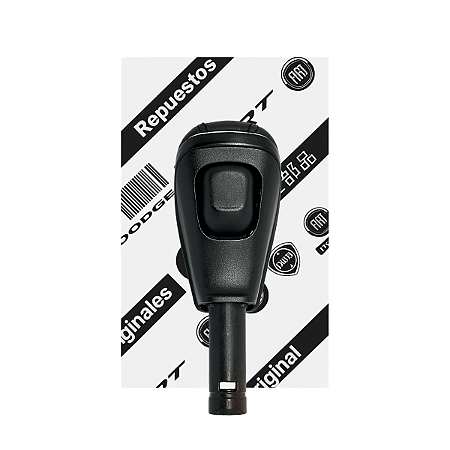 Bola Cambio Nova Fiat Toro 2026 Em Couro Preto Aro Prata Preto