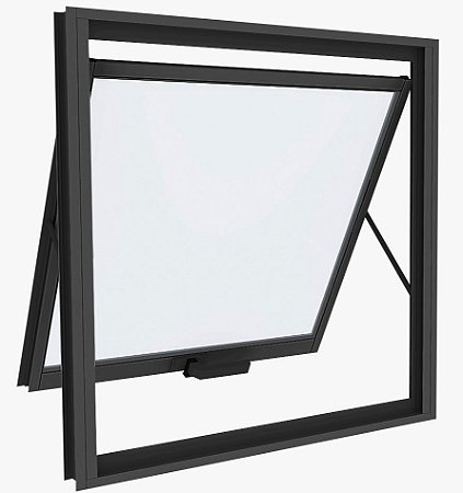 Vitro Maxim-Ar - 1 Secção - Sem Grade - Alumínio Preto