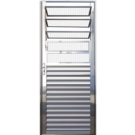 Porta Basculante - Alumínio Brilhante