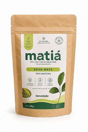 Matiá - Erva-mate tipo Matcha 60g
