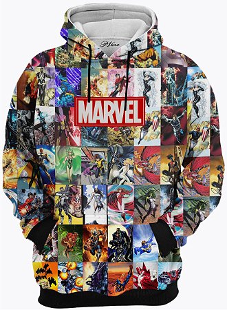 blusa de moletom marvel