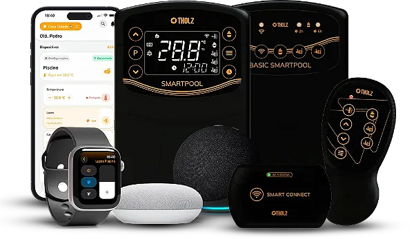 Automação Total | Controle da sua piscina bem na palma da sua mão.