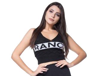Cropped Linha Ad. Escrito Frente K900 - TAM.: ÚNICO