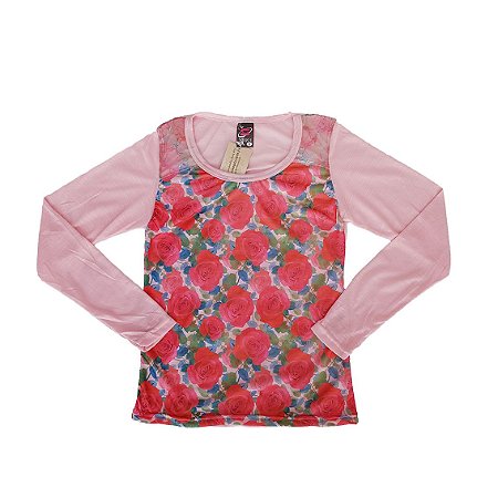 Blusa Feminino Adulto Flame Sango's Manga Longa 2172 - TAM.: P M G GG