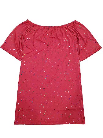 Vestido Brilhoso Ombro A Ombro Apetrecho AP150 - TAM.: P M G GG
