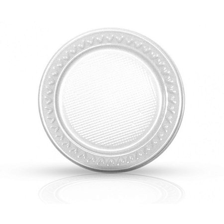 Prato Descartável Branco PR-21 c/ 10