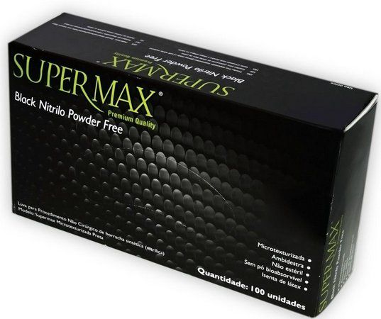 Luva Procedimento Nitrilo P c/100 Preta