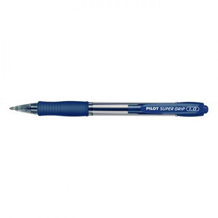 Caneta Esferográfica Super Grip 1.0 Azul Pilot